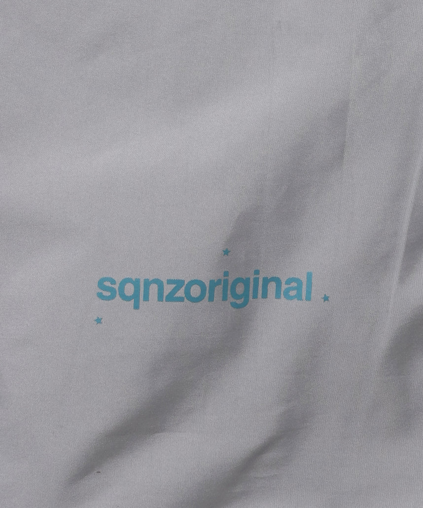 ≪予約商品≫※WEB限定 / 2WAY仕様 /チェックジップナップサック /sqnz zip knapsack ライトグレー