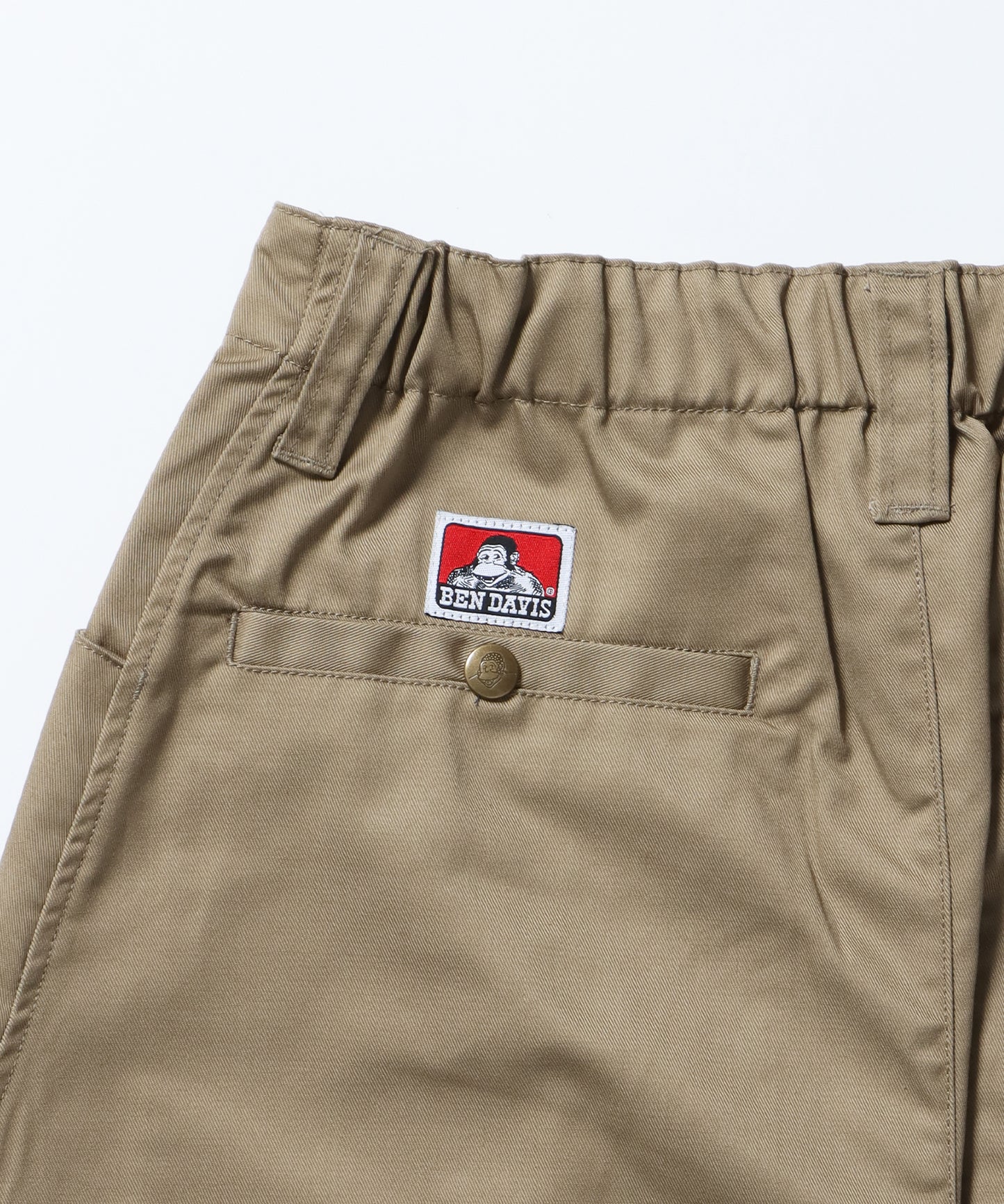 CURVE BUGGY WORK PANTS / パンツ ボトムス カーブ タック ワンポイント ツイル ベージュ