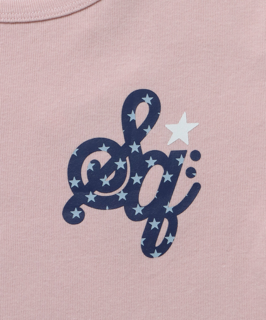 ≪予約商品≫※WEB限定 / レディースワンポイントロゴ半袖Tシャツ / sqnz logo compact tee ライトピンク