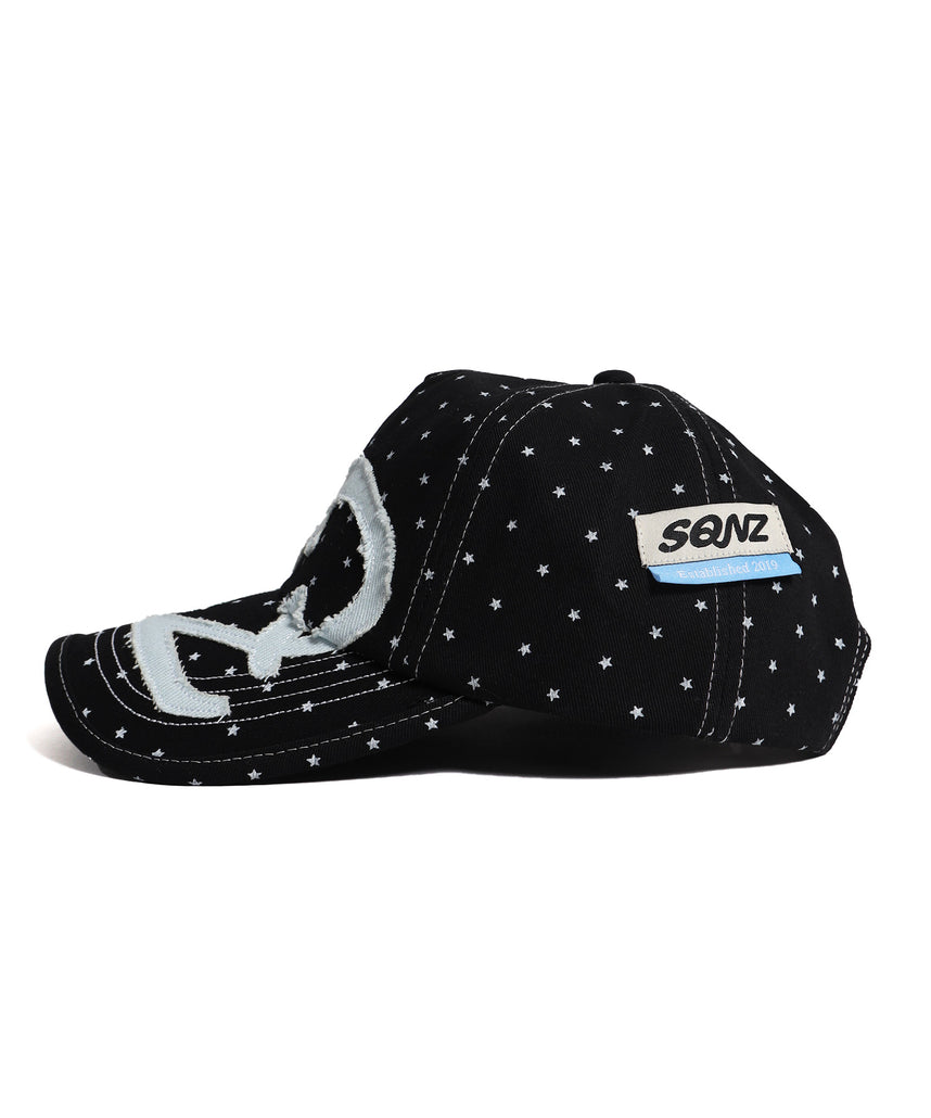 ※WEB限定 / ワッペン / またぎデザインキャップ /sqnz logo applique stitch cap 柄81