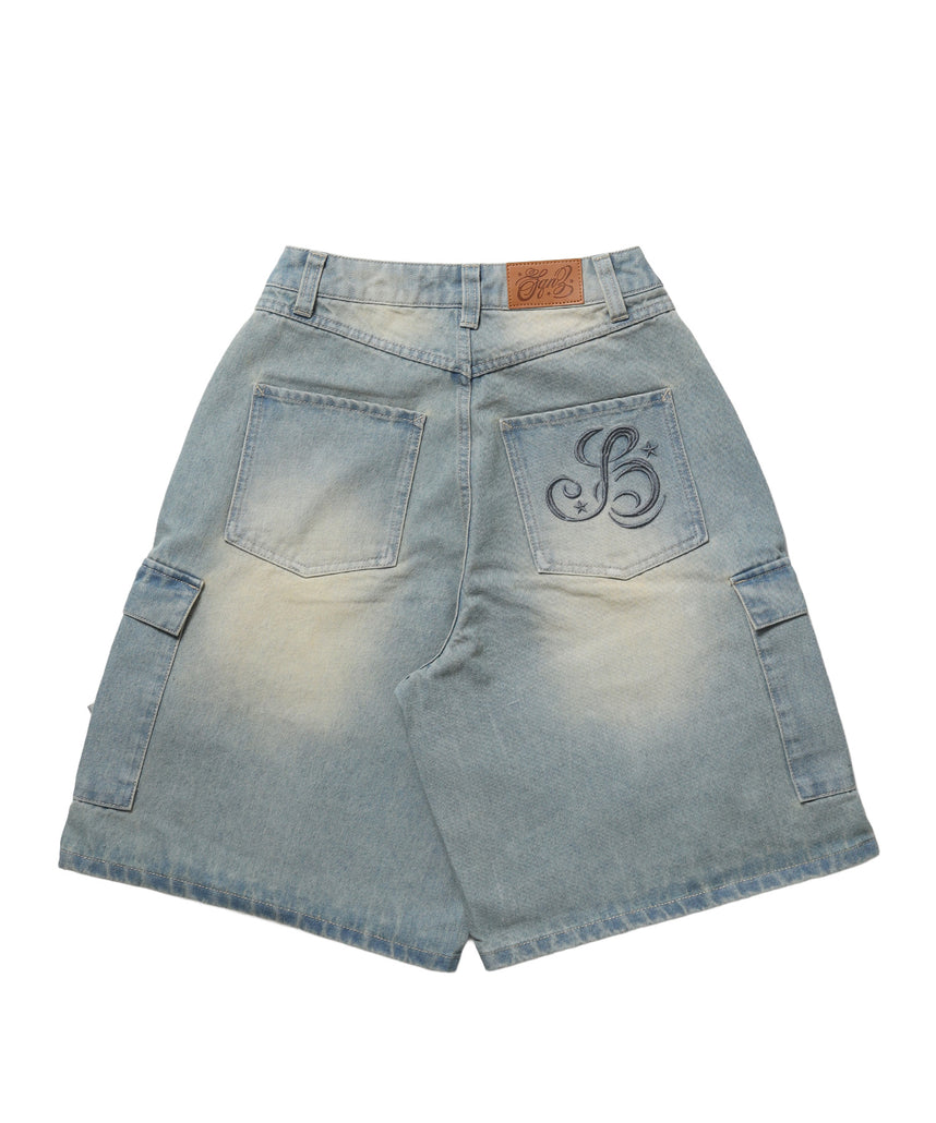 WEB限定 / レディースリボンデニムショートパンツ / sqnz ribbon denim