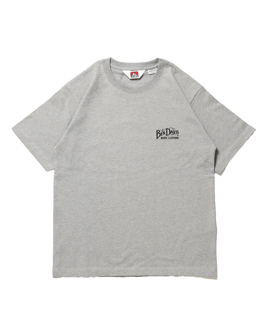 CLASSIC LOGO TEE / クラシックフィット Tシャツ 半袖 クルーネック プリント ワンポイント グレー