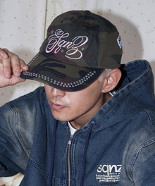 ※WEB限定 / ラインストーンロゴキャップ / sqnz studs cap 柄81