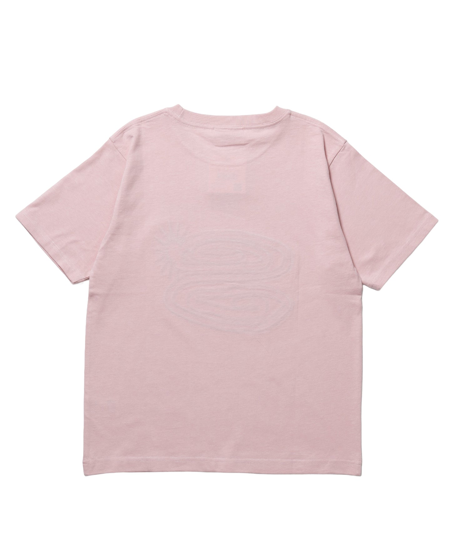 ※WEB限定 / ぐるぐるワッペン半袖Tシャツ / sqnz guru-guru patchwork tee ライトピンク