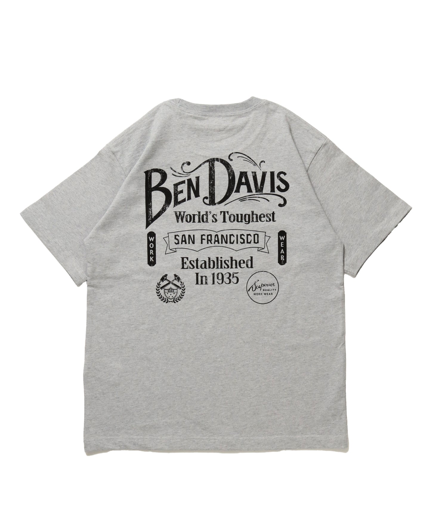 CLASSIC LOGO TEE / クラシックフィット Tシャツ 半袖 クルーネック プリント ワンポイント グレー