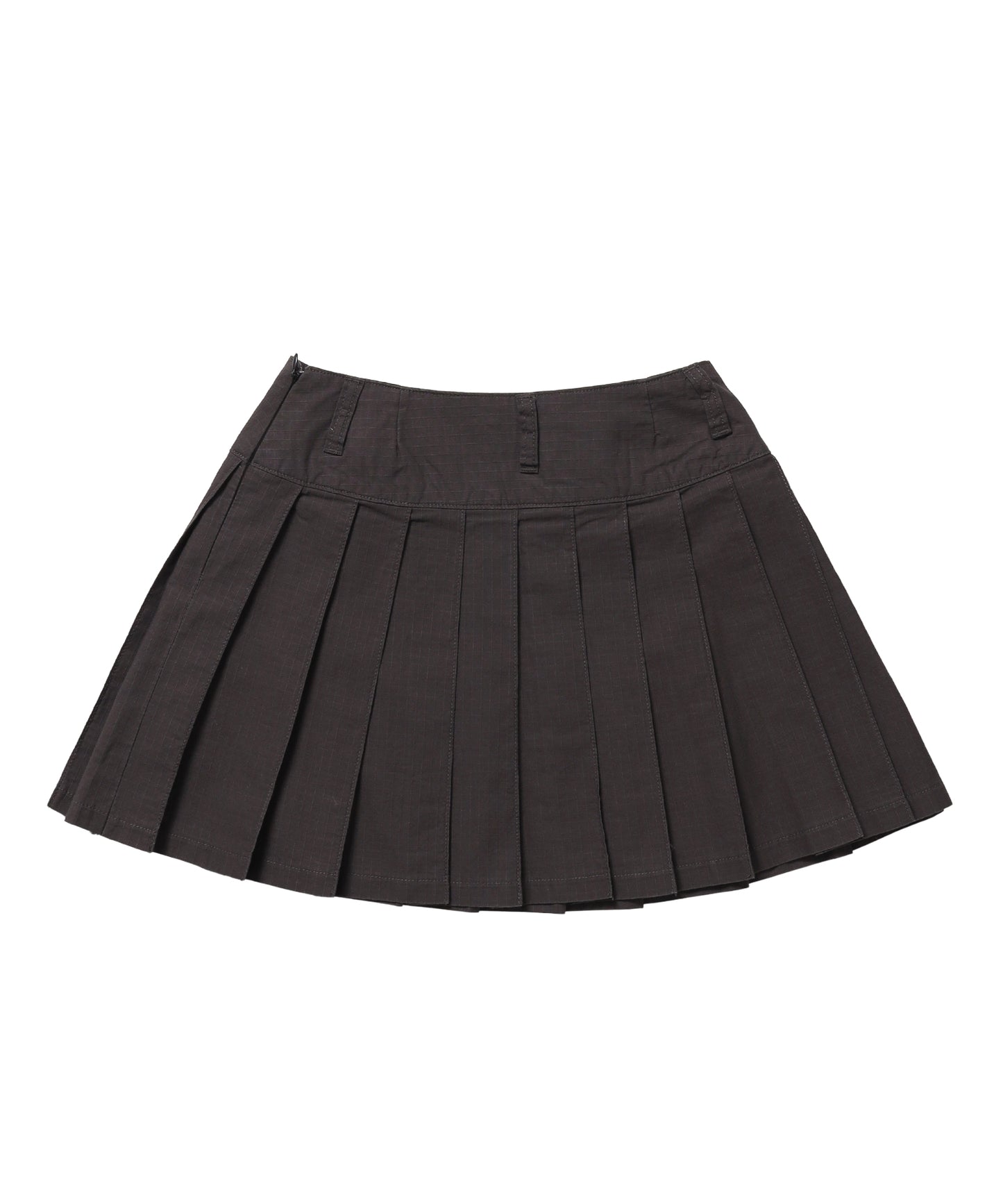 ※WEB限定 / レディースアイレットプリーツミニスカート / sqnz eyelet pleats skirt ブラウン