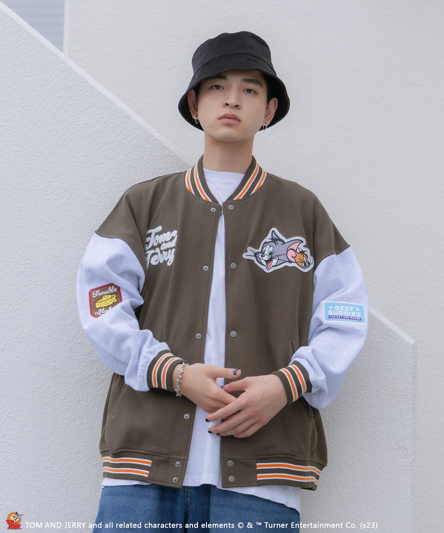 SEQUENZシークエンズ】 TOM and JERRY CLASSIC STADIUM JACKET / トム