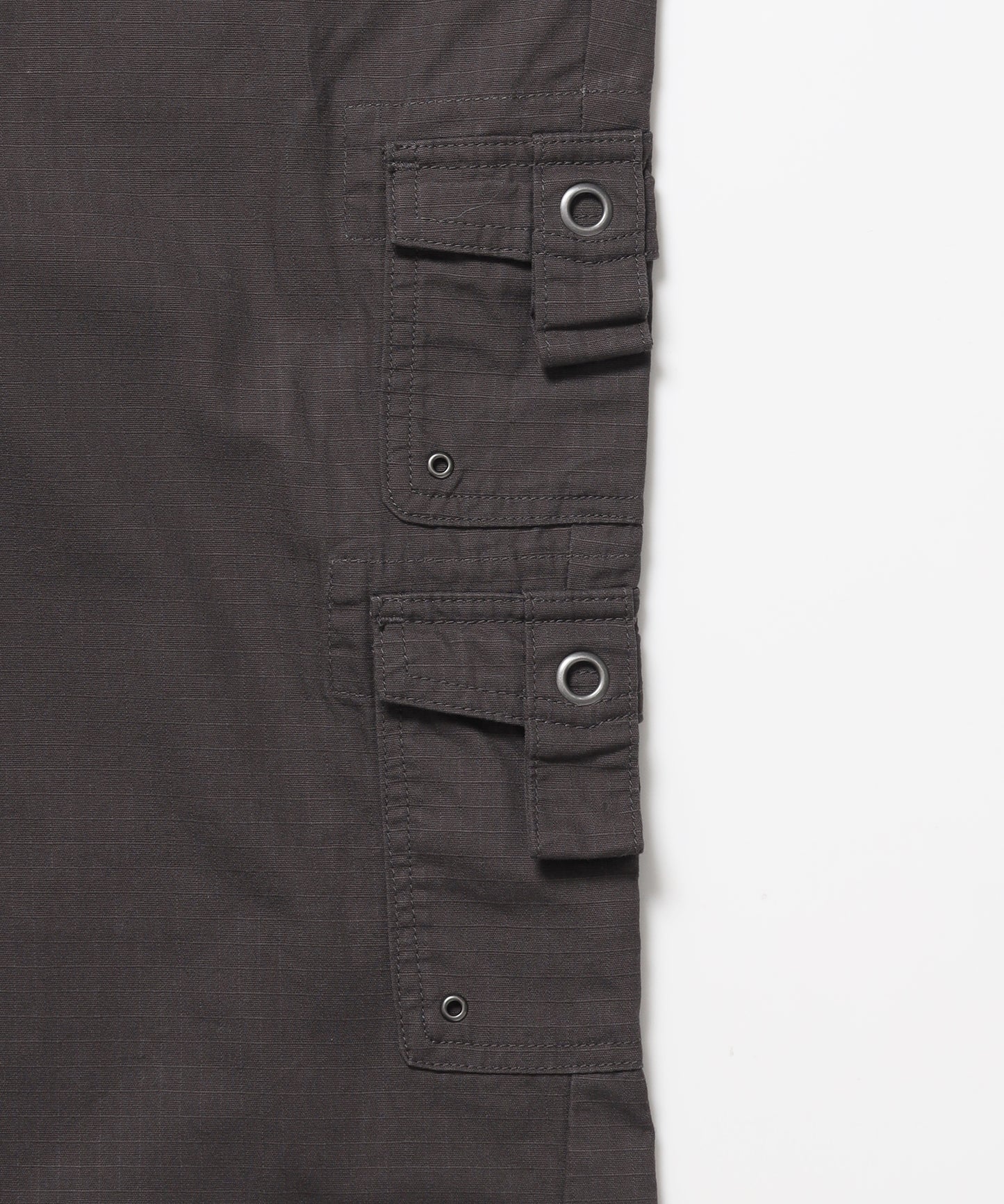 ※WEB限定 / レディースフレアカーゴパンツ / sqnz eyelet low-rise pants ブラウン