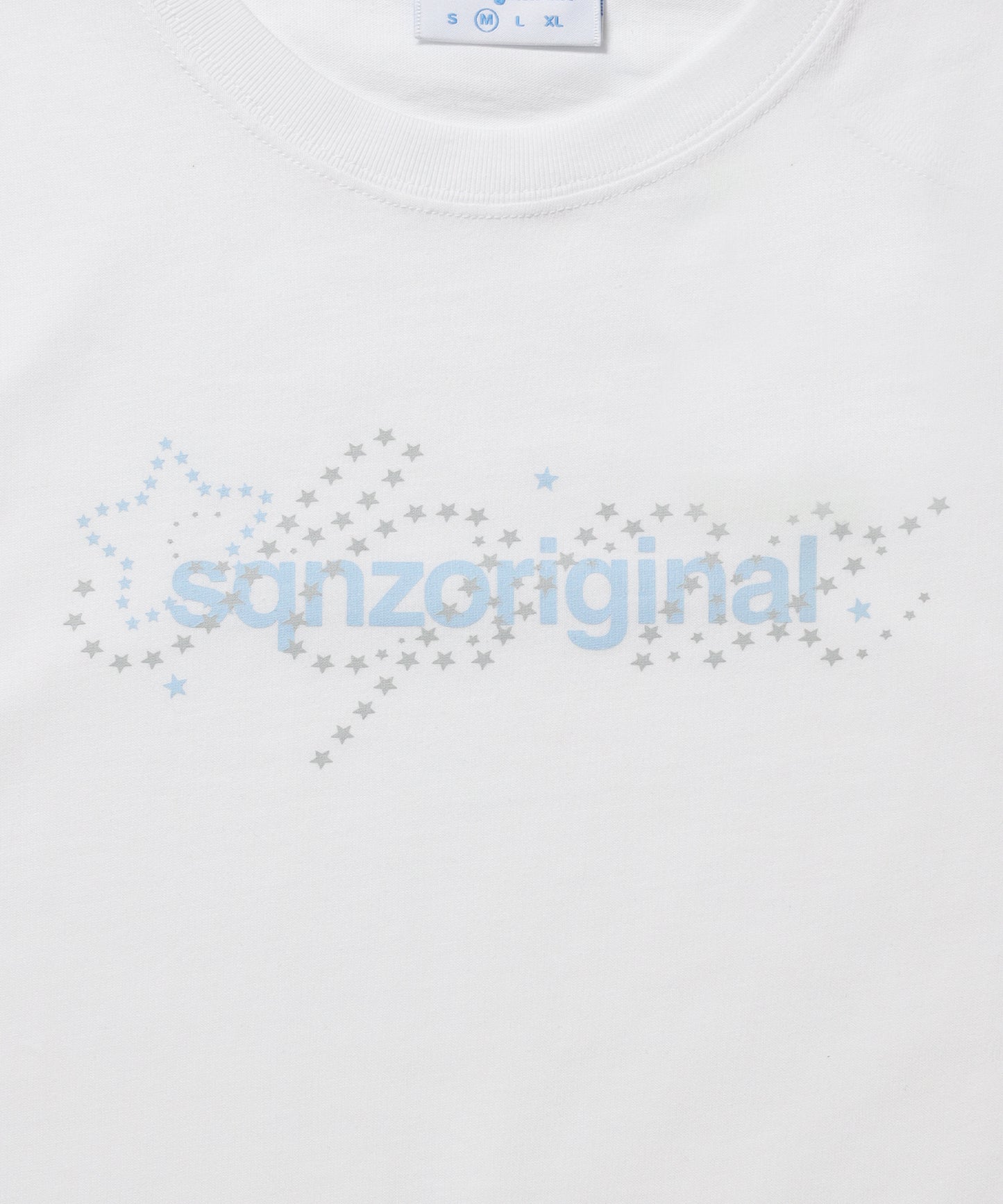 ※WEB限定 / ユニセックス / 星モチーフ半袖Tシャツ / sqnz star new logo tee / ホワイト
