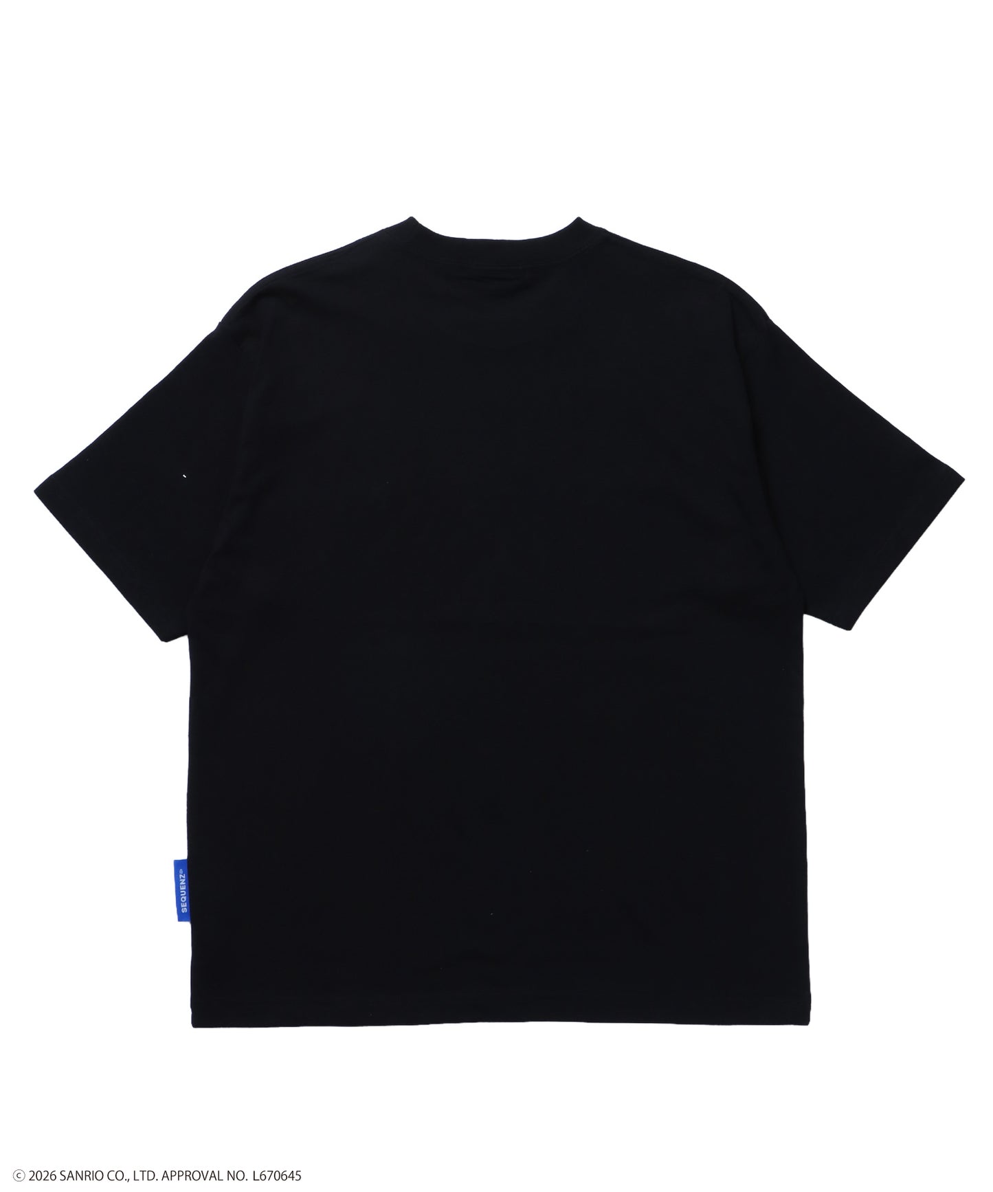 HK EYELET TEE / ハローキティ キティちゃん 半袖 クルーネック プリント ワンポイント ハトメ ブラック