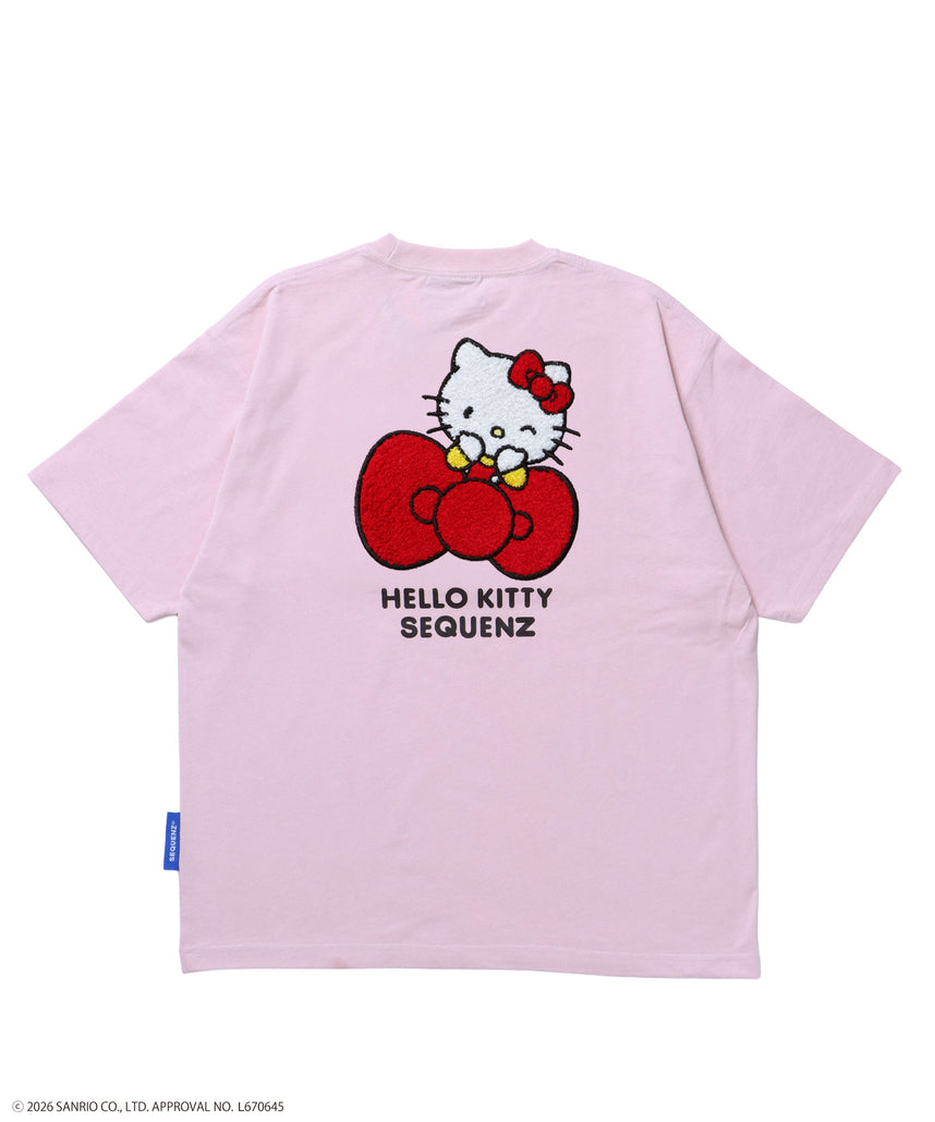 ハローキティ 半袖シャツ ピンク sqnz（エスキュンズ）】HK EMBROIDERY KITTY TEE / ハローキティ