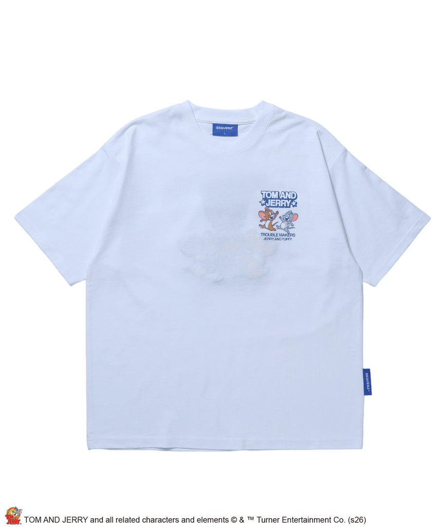 SEQUENZ（シークエンズ）】TJ BEST FRIENDS! EMB. TEE / トムと