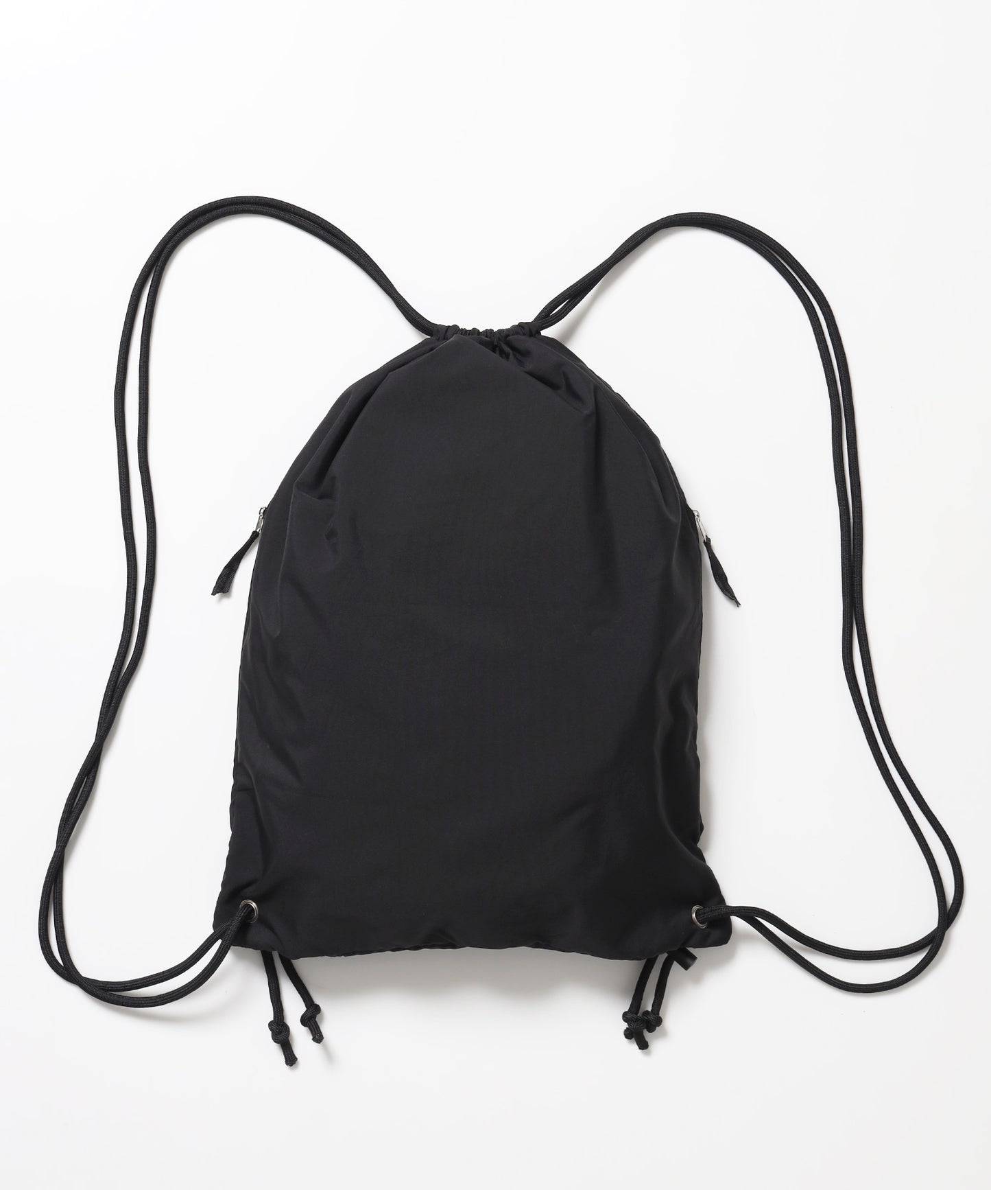 ≪予約商品≫※WEB限定 / 2WAY仕様 /チェックジップナップサック /sqnz zip knapsack ブラック
