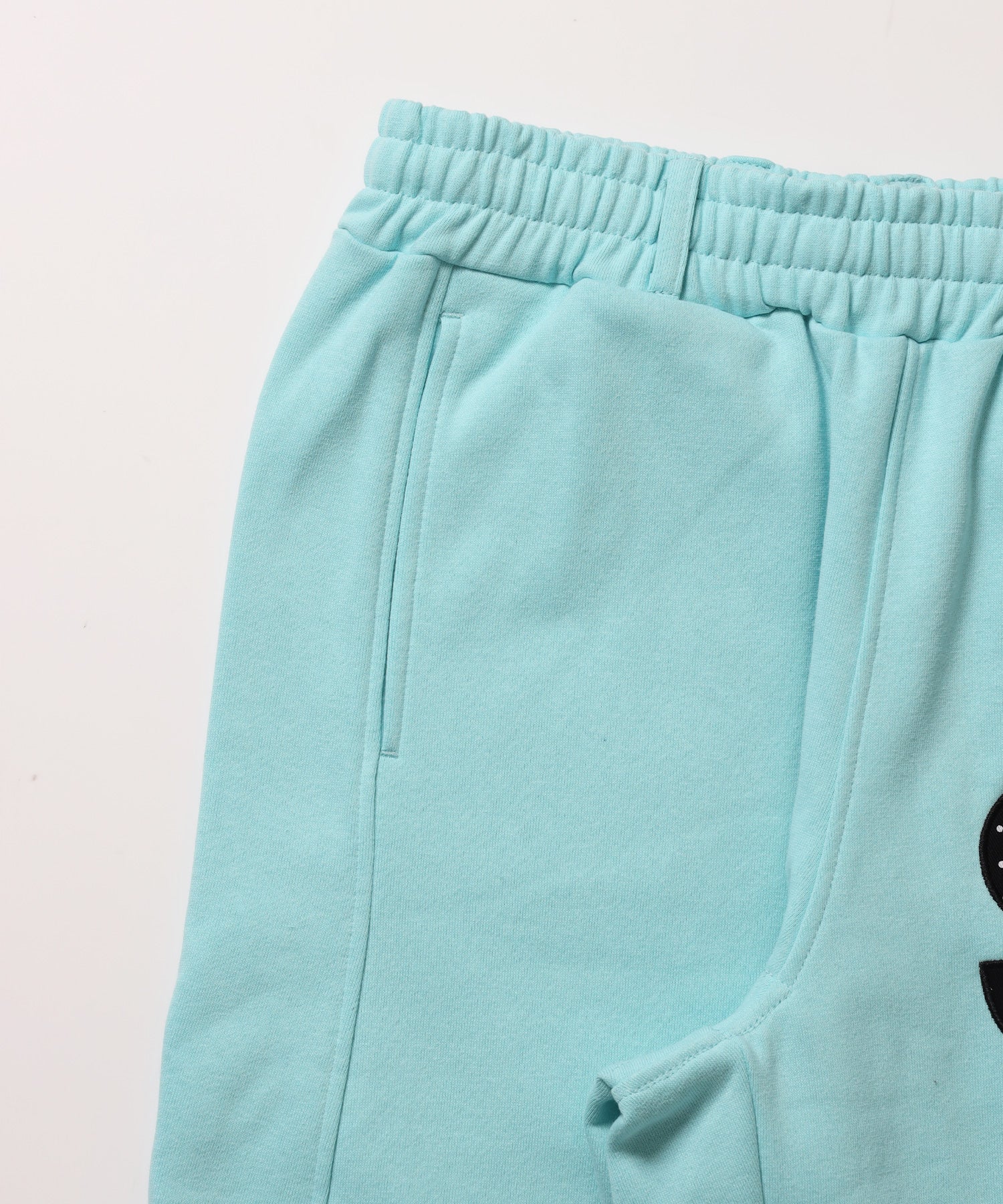 ※WEB限定 / ギンガムドットロゴスウェットパンツ / sqnzU spiral applique sweat pants