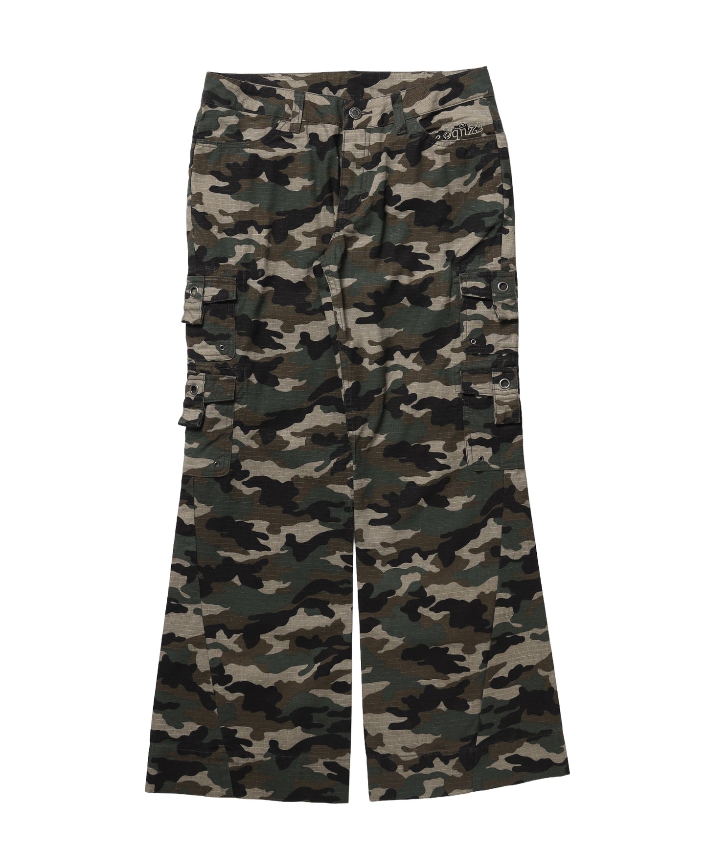 ※WEB限定 / レディースフレアカーゴパンツ / sqnz eyelet low-rise pants 柄80
