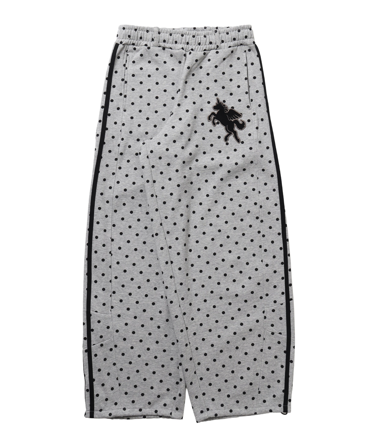 ※WEB限定 / ユニコーンワッペン刺繍トラックパンツ / sqnzU horse track pants 柄81