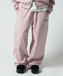 ※WEB限定 / es HOMEロゴ裏起毛スウェットパンツ / sqnzU basic logo sweat pants ピンク
