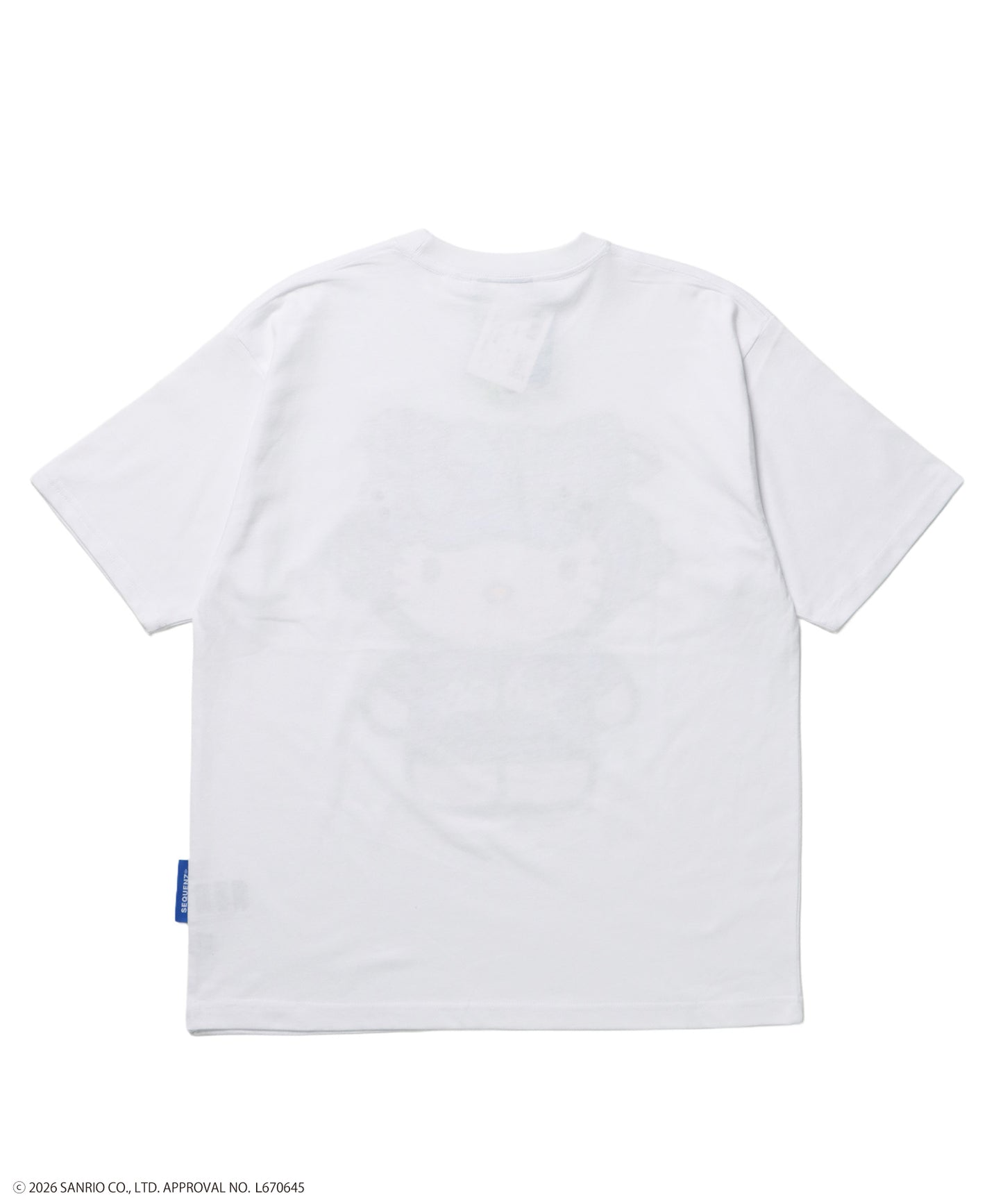 HK EYELET TEE / ハローキティ キティちゃん 半袖 クルーネック プリント ワンポイント ハトメ ホワイト