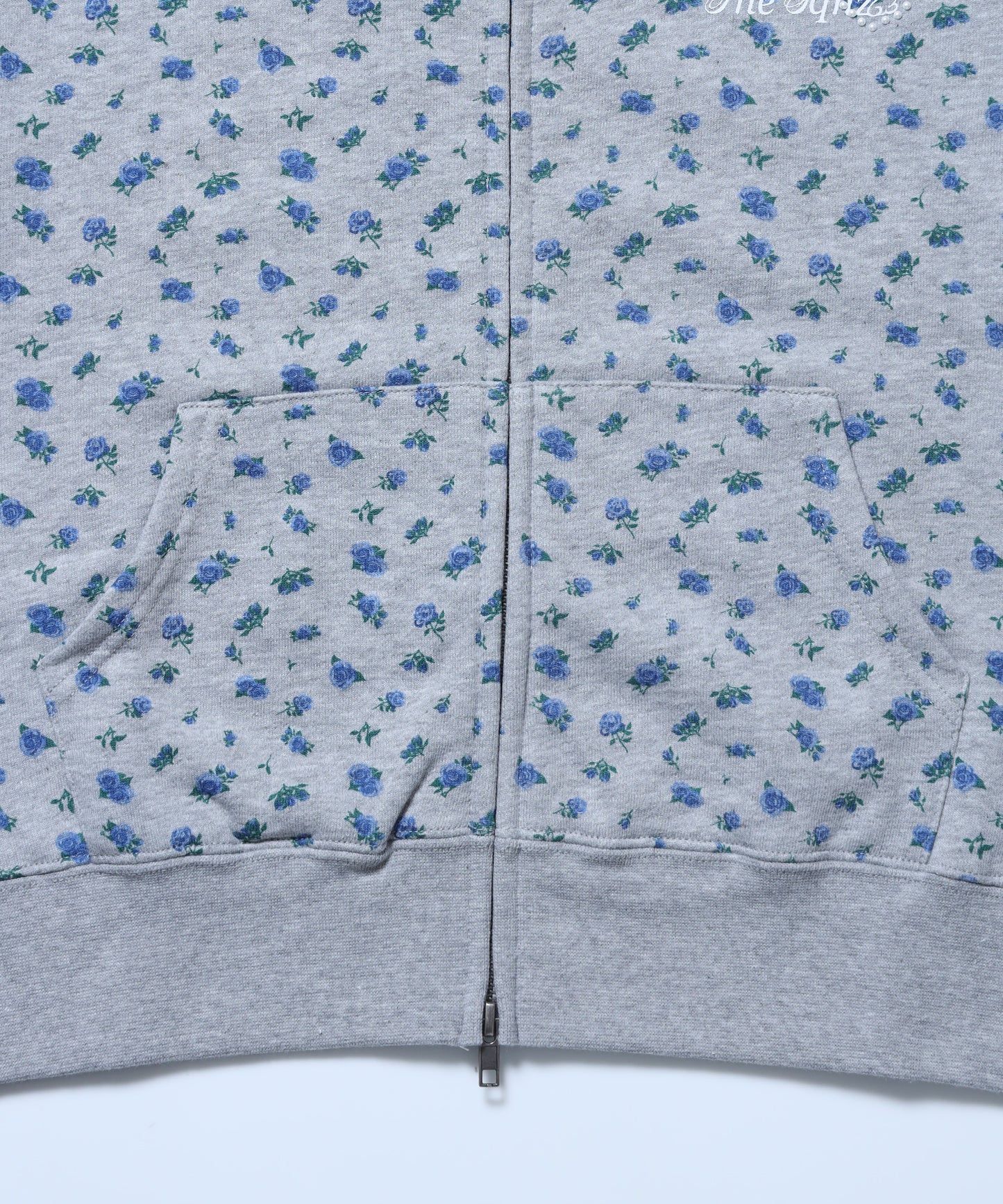 sqnz pearl short sleeve zip p/k / 半袖 ジップパーカー ダブルジップ 裏毛 ビーウェイト フーディ プリント 柄83