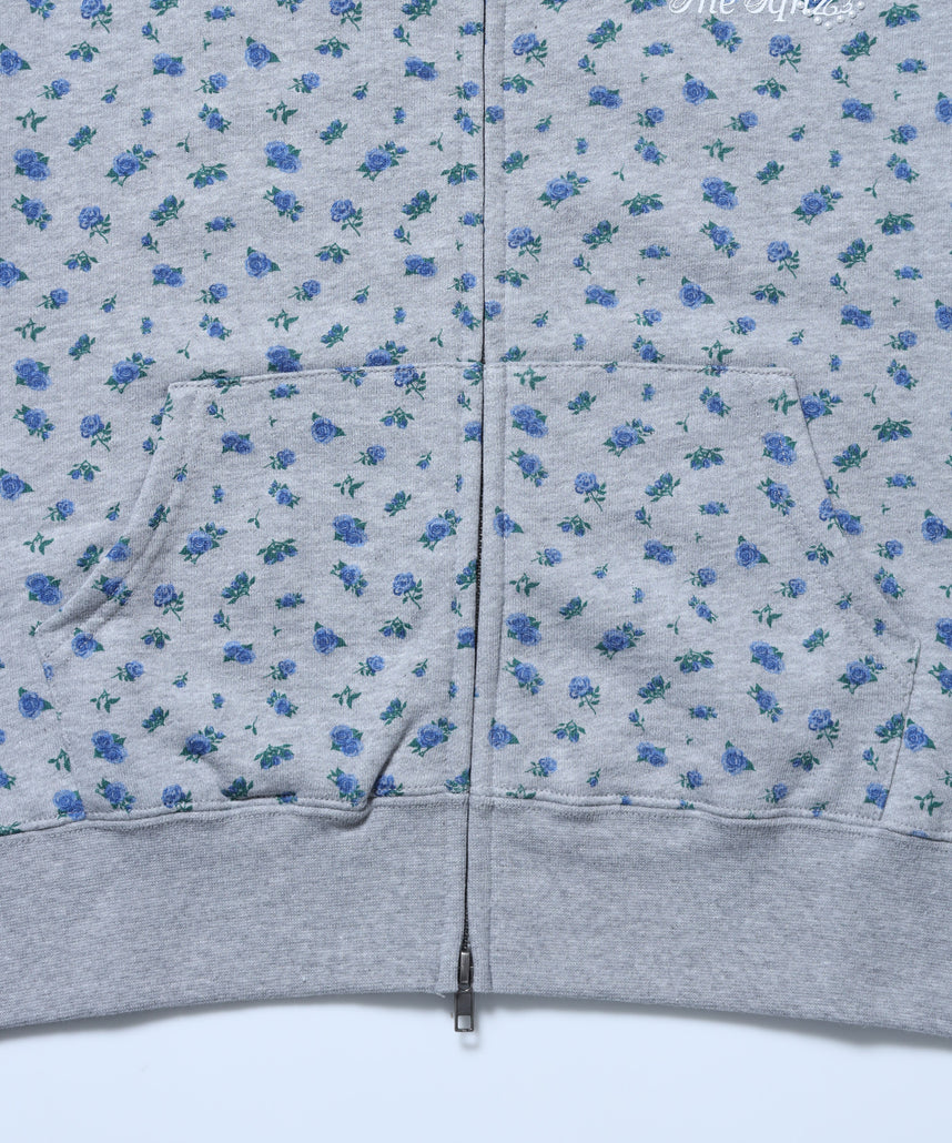 sqnz pearl short sleeve zip p/k / 半袖 ジップパーカー ダブルジップ 裏毛 ビーウェイト フーディ プリント 柄83