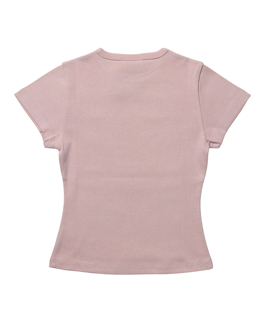 ≪予約商品≫※WEB限定 / ビックロゴコンパクトT / sqnz message pt compact tee クルーネック ライトピンク