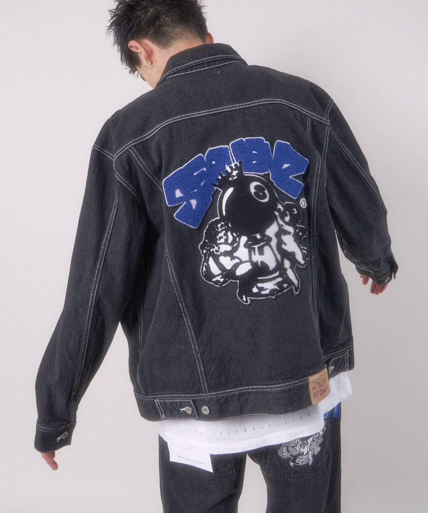 SEQUENZシークエンズ】 ANGELS DENIM JACKET / エイトボール サガラ