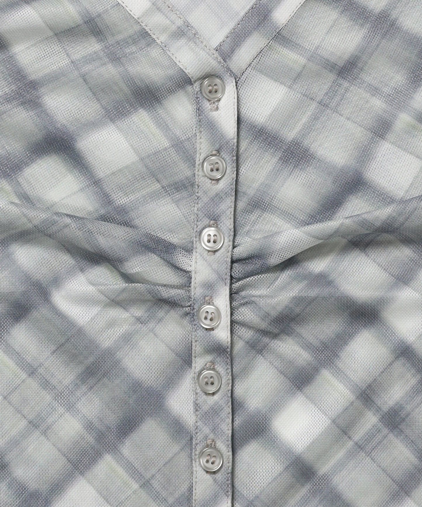 ※WEB限定 / レディースギャザー長袖シャツ / sqnz sheer gather l/s shirts ミント