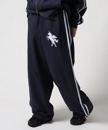 ※WEB限定 / ユニコーンワッペン刺繍トラックパンツ / sqnzU horse track pants ネイビー