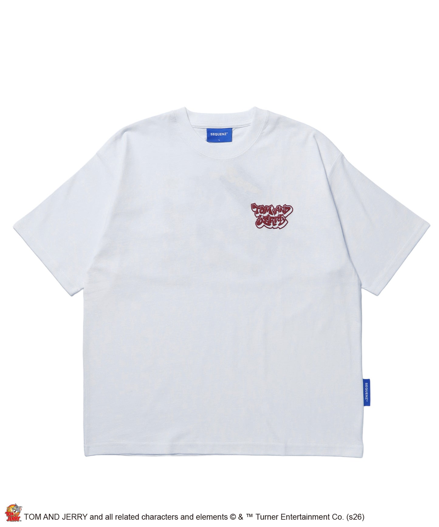 TJ SKATE BOARD TEE / トムとジェリー Tシャツ 半袖 クルーネック プリント オーバーサイズ ホワイト系その他
