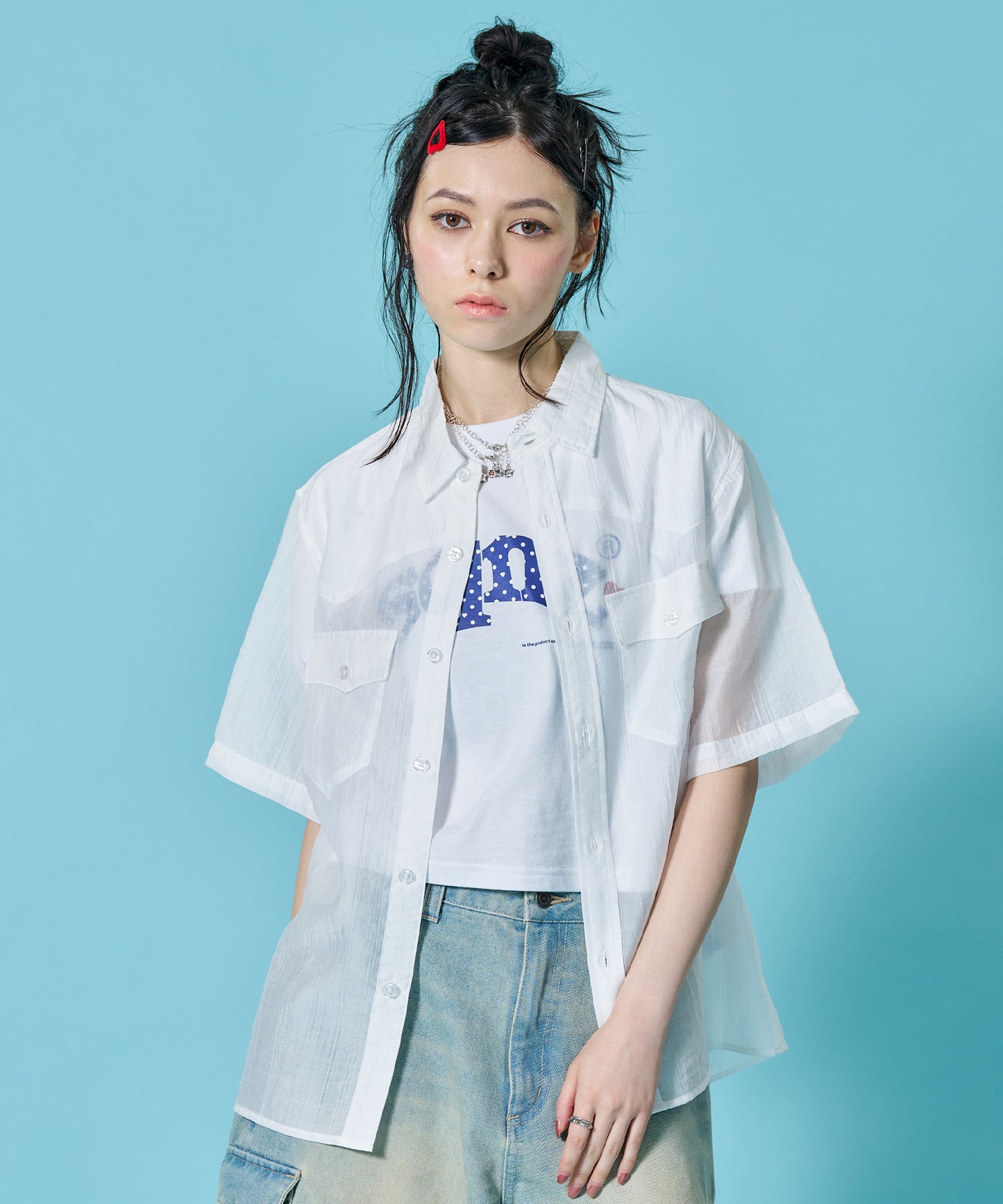 モデル：H163 Size:M ホワイト
