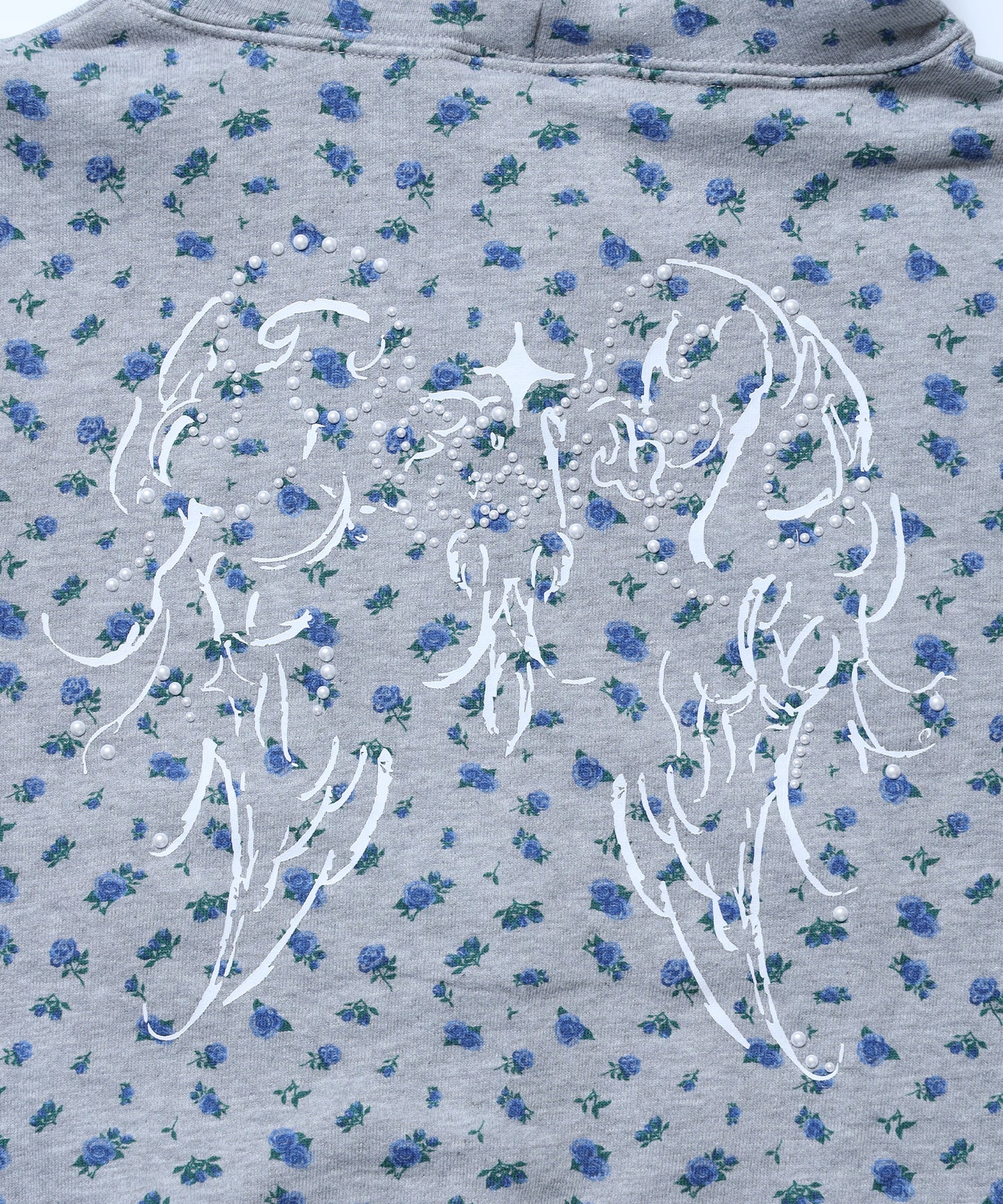 sqnz pearl short sleeve zip p/k / 半袖 ジップパーカー ダブルジップ 裏毛 ビーウェイト フーディ プリント 柄83