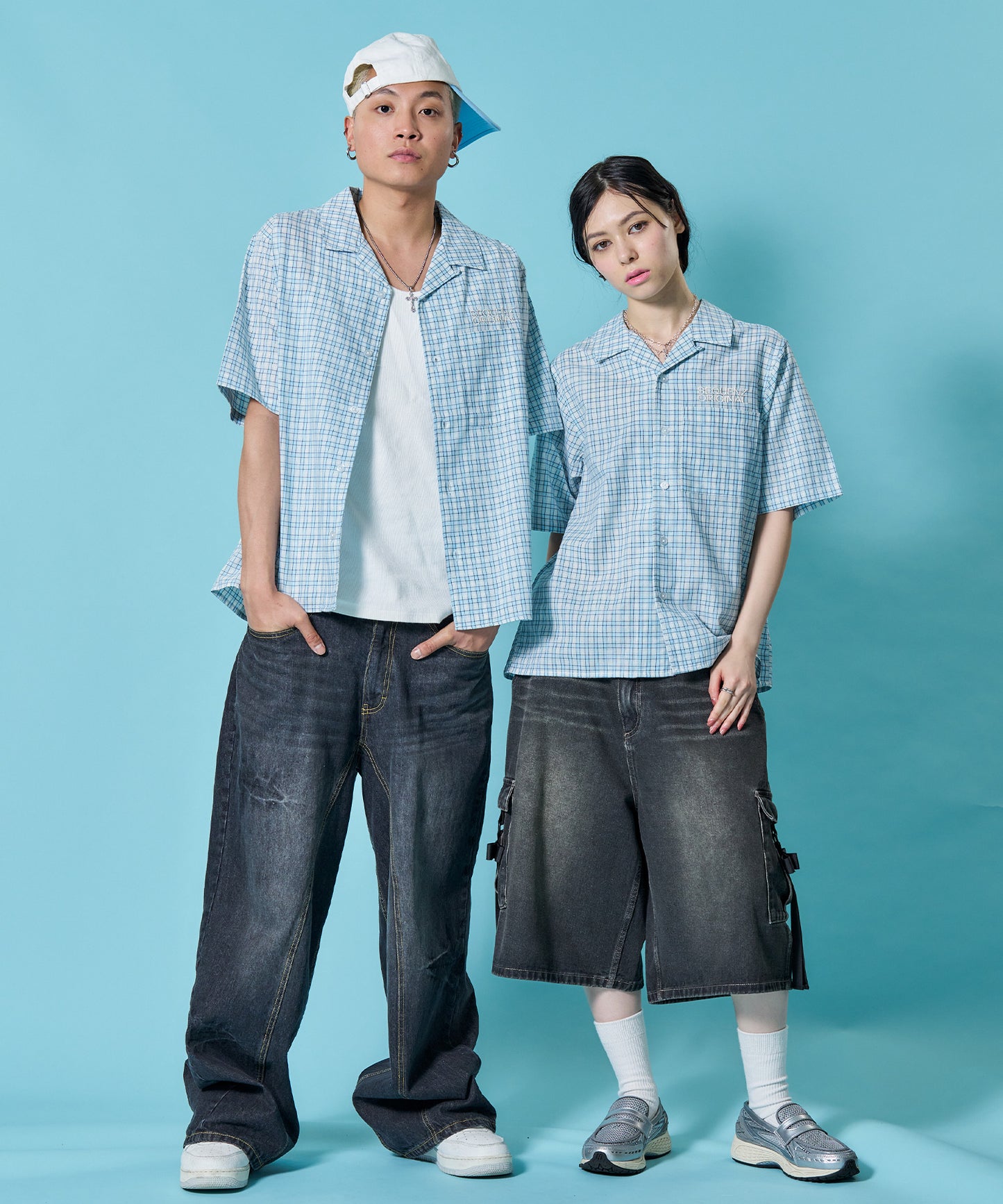 モデル：H178 Size:L H163 Size:S ライトブルー