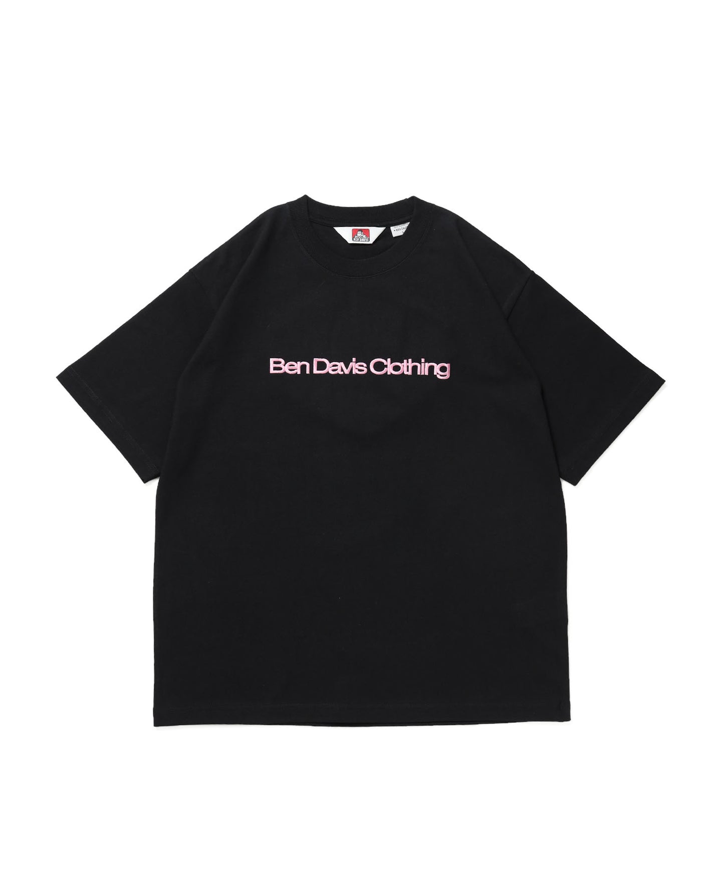HEART CHENILLE 3 TEE / Tシャツ 半袖 クルーネック 刺繍 ワンポイント ユニセックス オーバーサイズ サガラ ブラック