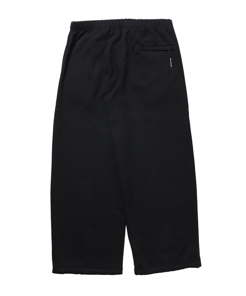 WIDE CURVE SWEAT PANTS / スウェットパンツ ワイドシルエット ルーズ ユニセックス ブラック