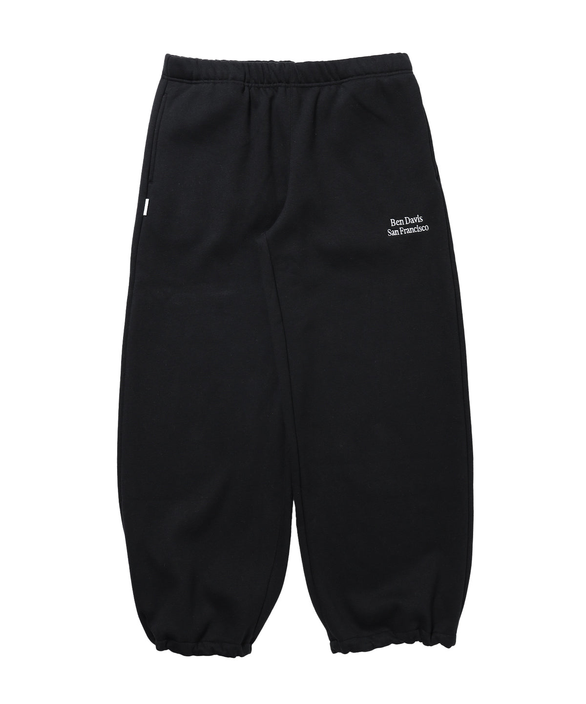 WIDE CURVE SWEAT PANTS / スウェットパンツ ワイドシルエット ルーズ ユニセックス ブラック