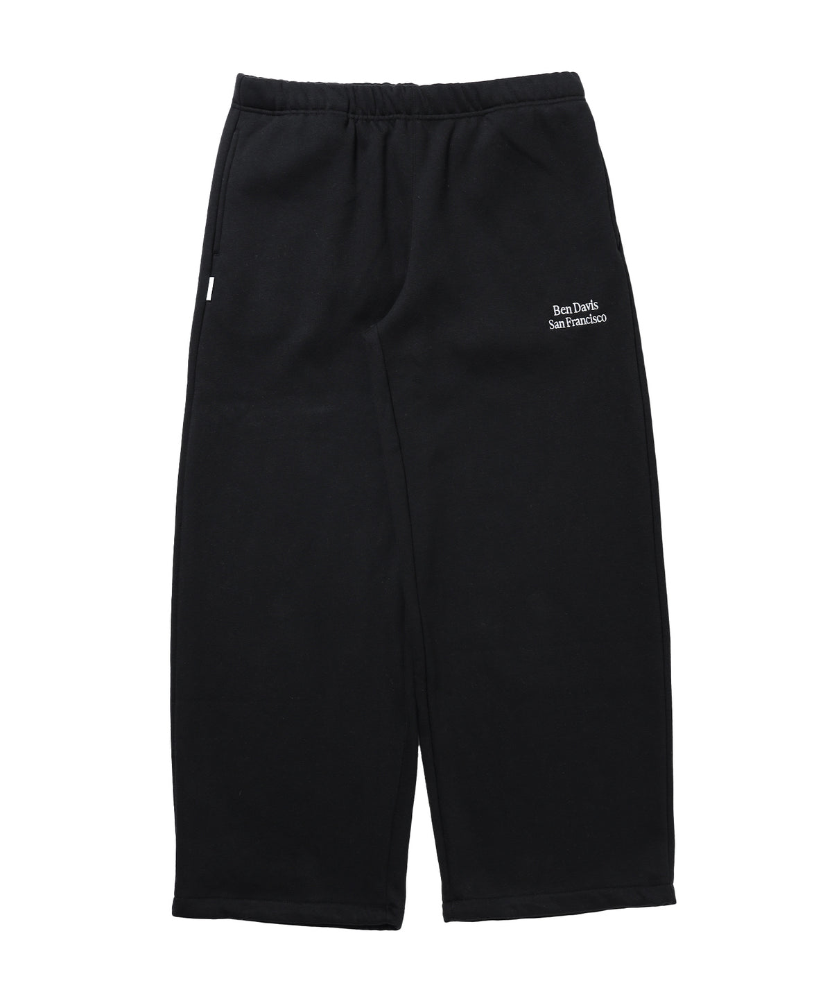 WIDE CURVE SWEAT PANTS / スウェットパンツ ワイドシルエット ルーズ ユニセックス ブラック