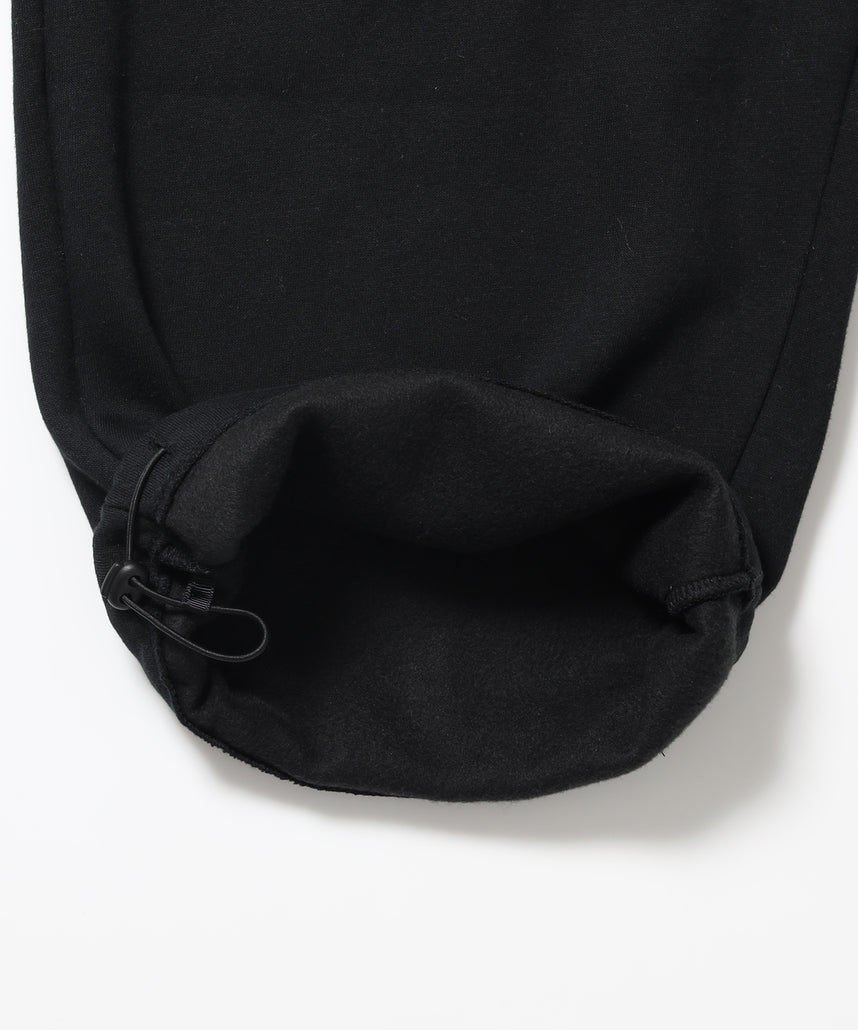 WIDE CURVE SWEAT PANTS / スウェットパンツ ワイドシルエット ルーズ ユニセックス ブラック