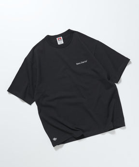 BEN'S EMB TEE / スケーター ワンポイント Tシャツ シンプル スクウェアロゴ 刺繍 半袖 ブラック