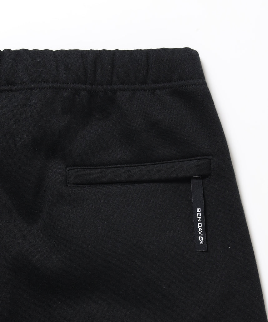 WIDE CURVE SWEAT PANTS / スウェットパンツ ワイドシルエット ルーズ ユニセックス ブラック