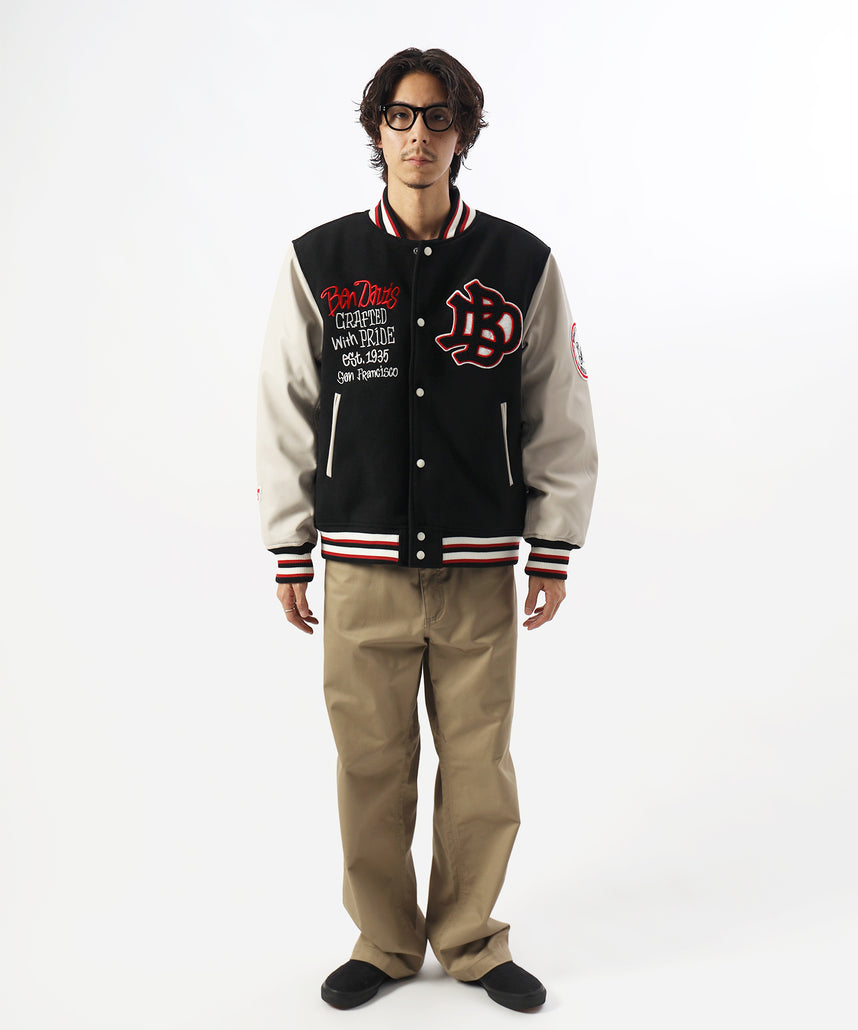 BEN DAVIS（ベンデイビス）】BD STADIUM JACKET / 刺繍 ワッペン OLD