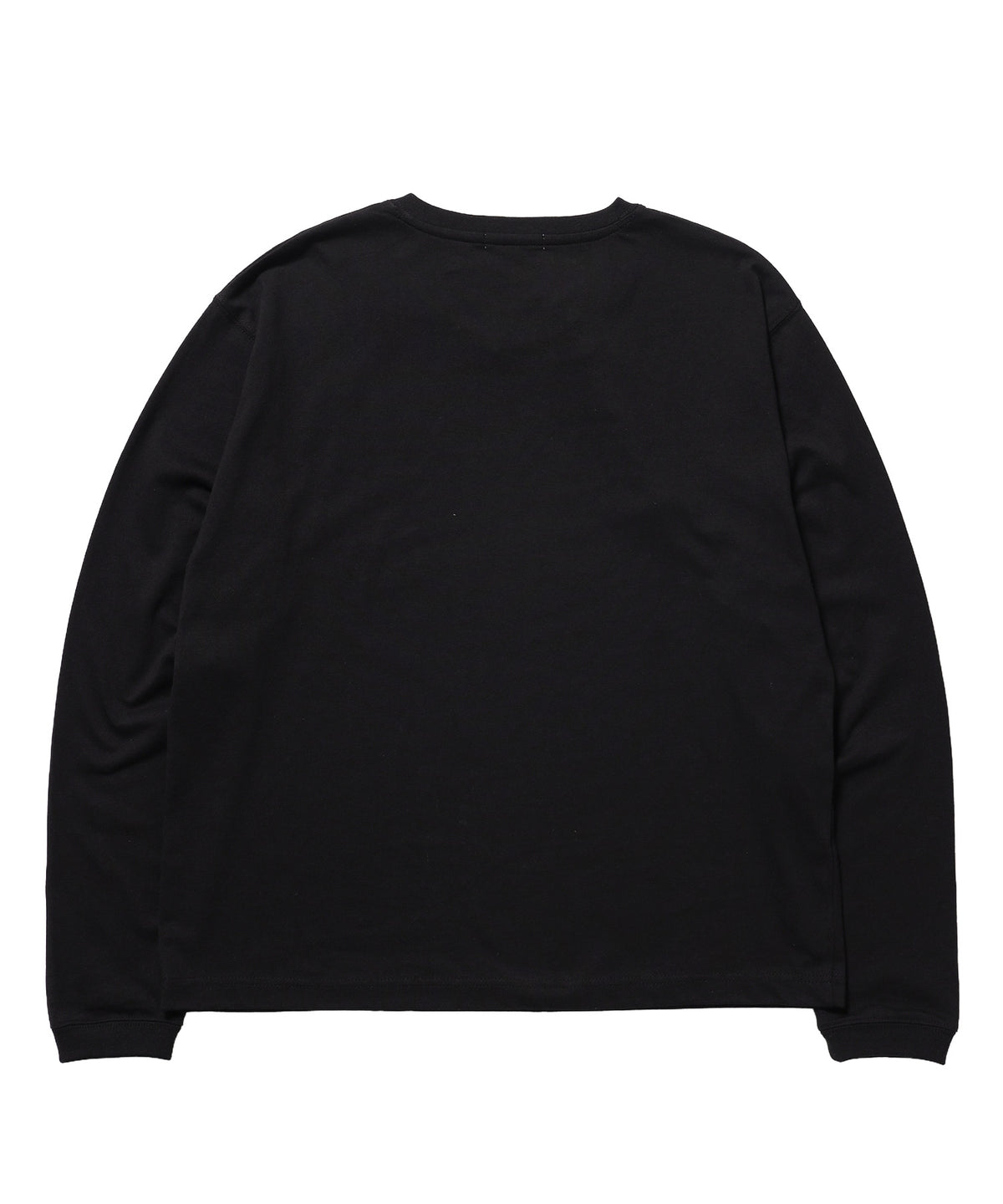 ※WEB限定 / ぼかしプリントヘンリーネックロンT / sqnzU BORDER L/S TEE ブラック