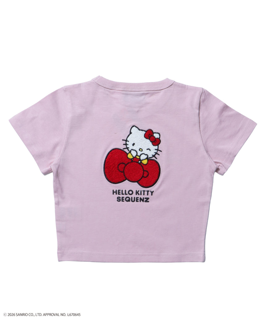 キティちゃん sqnz（エスキュンズ）】HK EMBROIDERY KITTY TEE / ハローキティ
