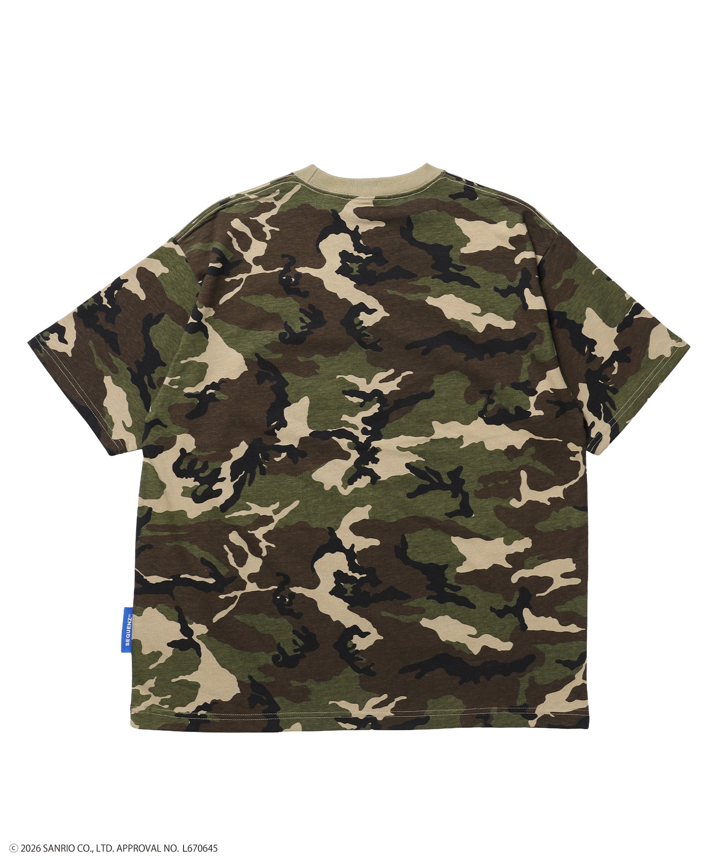 HK EYELET TEE / ハローキティ キティちゃん 半袖 クルーネック プリント ワンポイント ハトメ 柄80