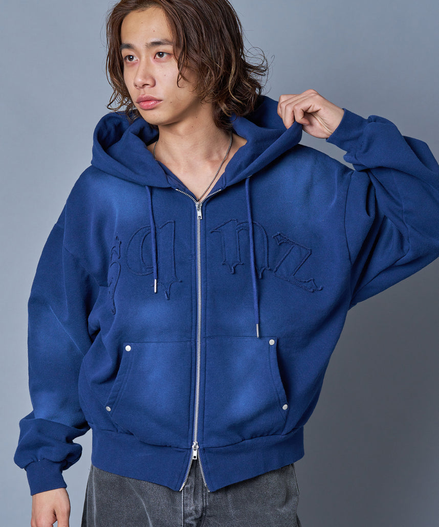 stone  ジップパーカー　ネイビー　S Stone Island ジップアップ パーカー | ブルー | FARFETCH JP