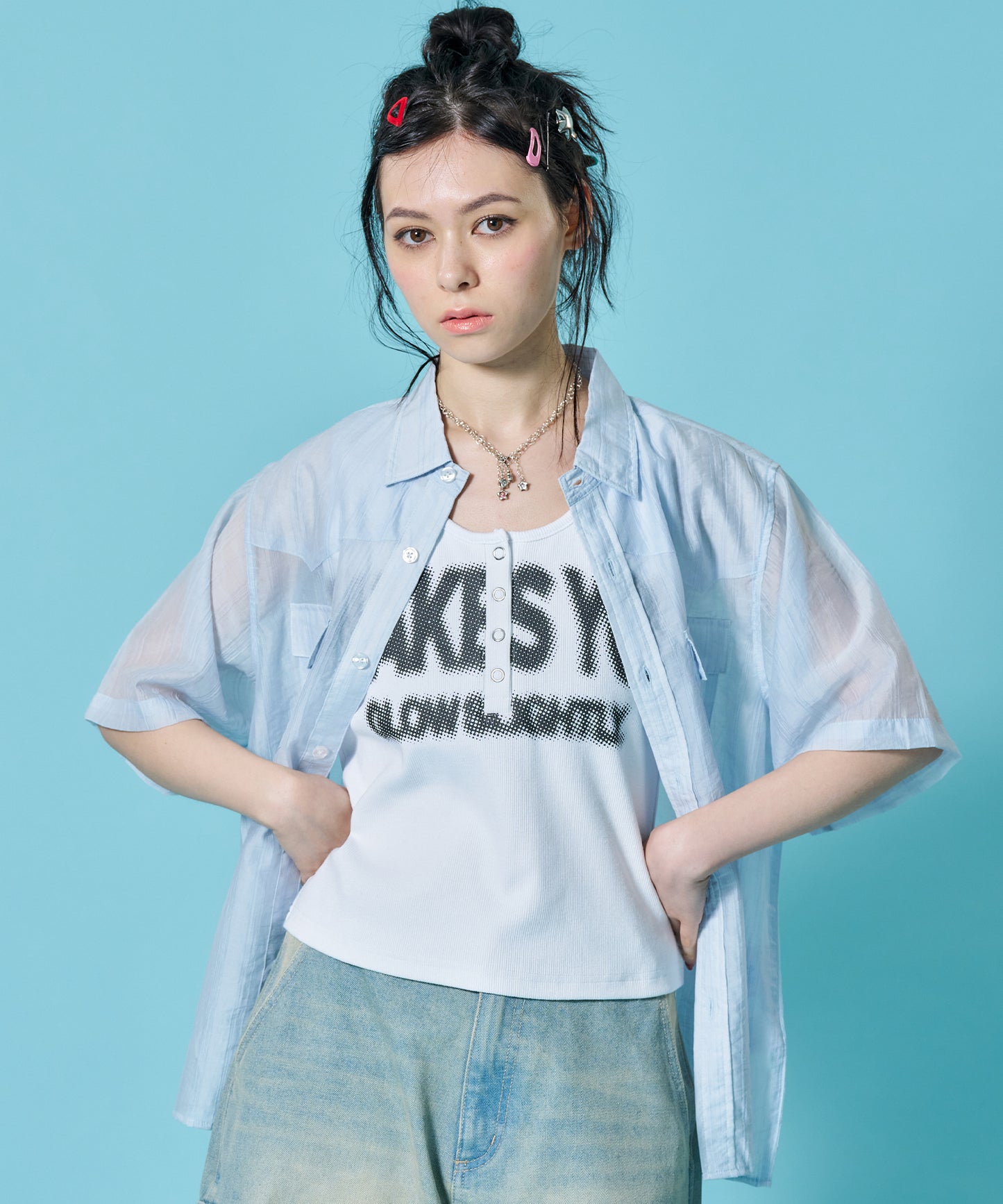 モデル：H163 Size:M ブルー