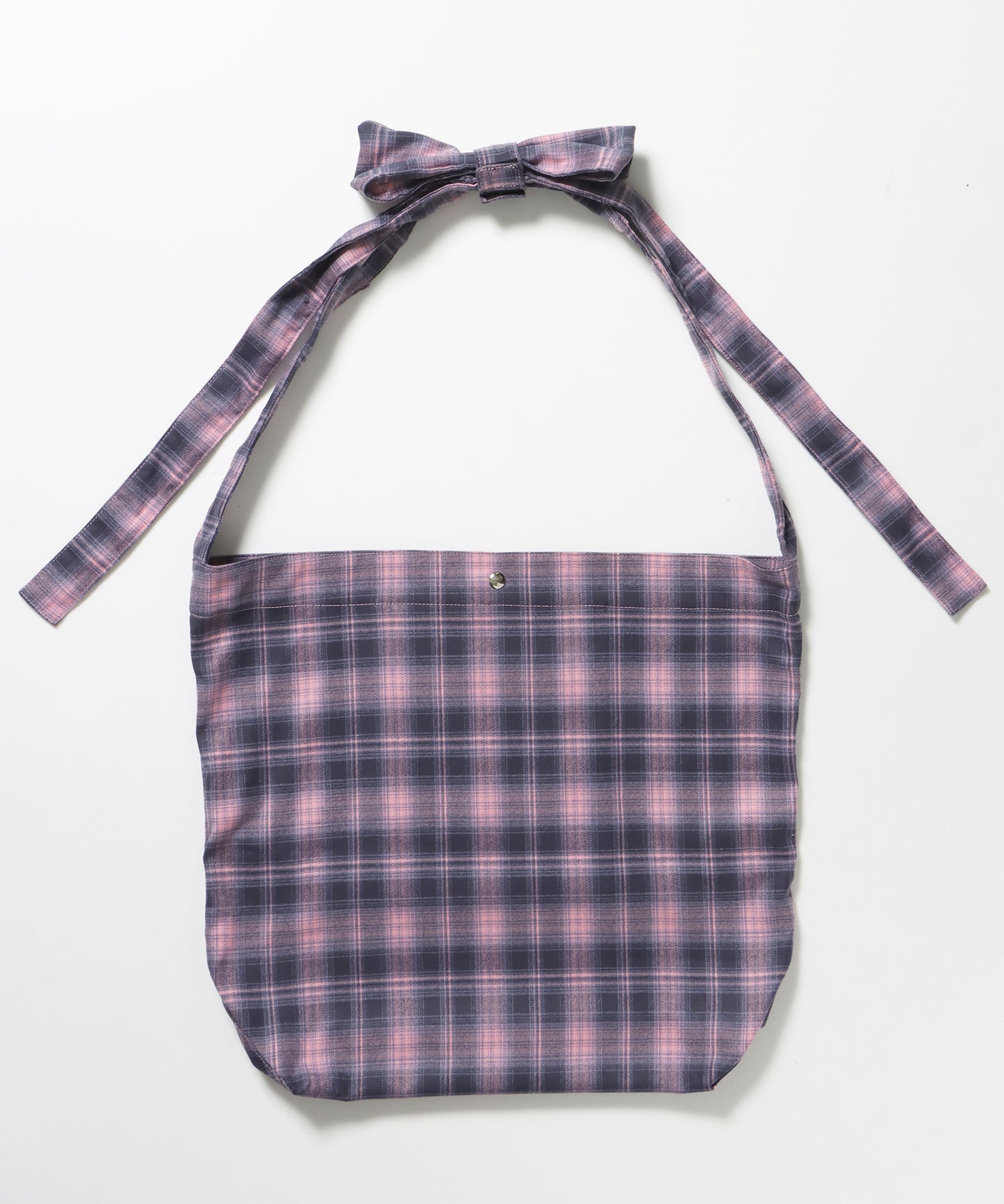 ≪予約商品≫sqnz favorite kira-kira totebag / ラインストーン バック チェック柄 2way ユニセックス ピンク