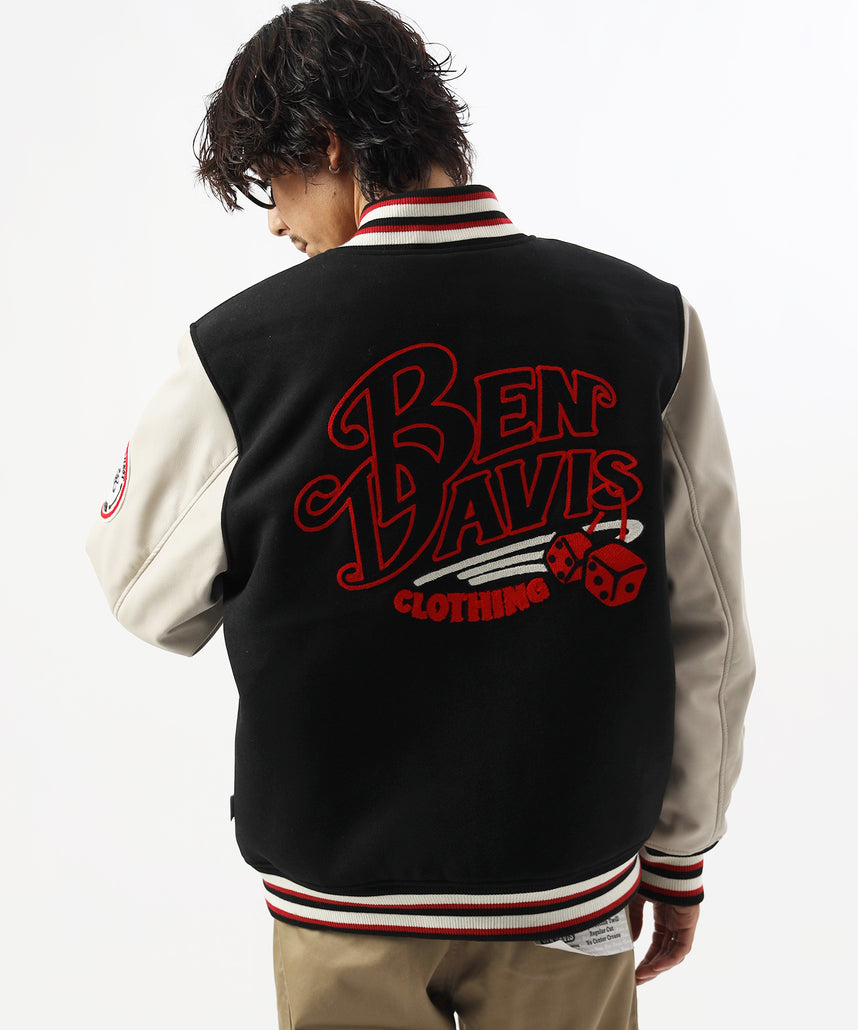 BEN DAVIS（ベンデイビス）】BD STADIUM JACKET / 刺繍 ワッペン OLD