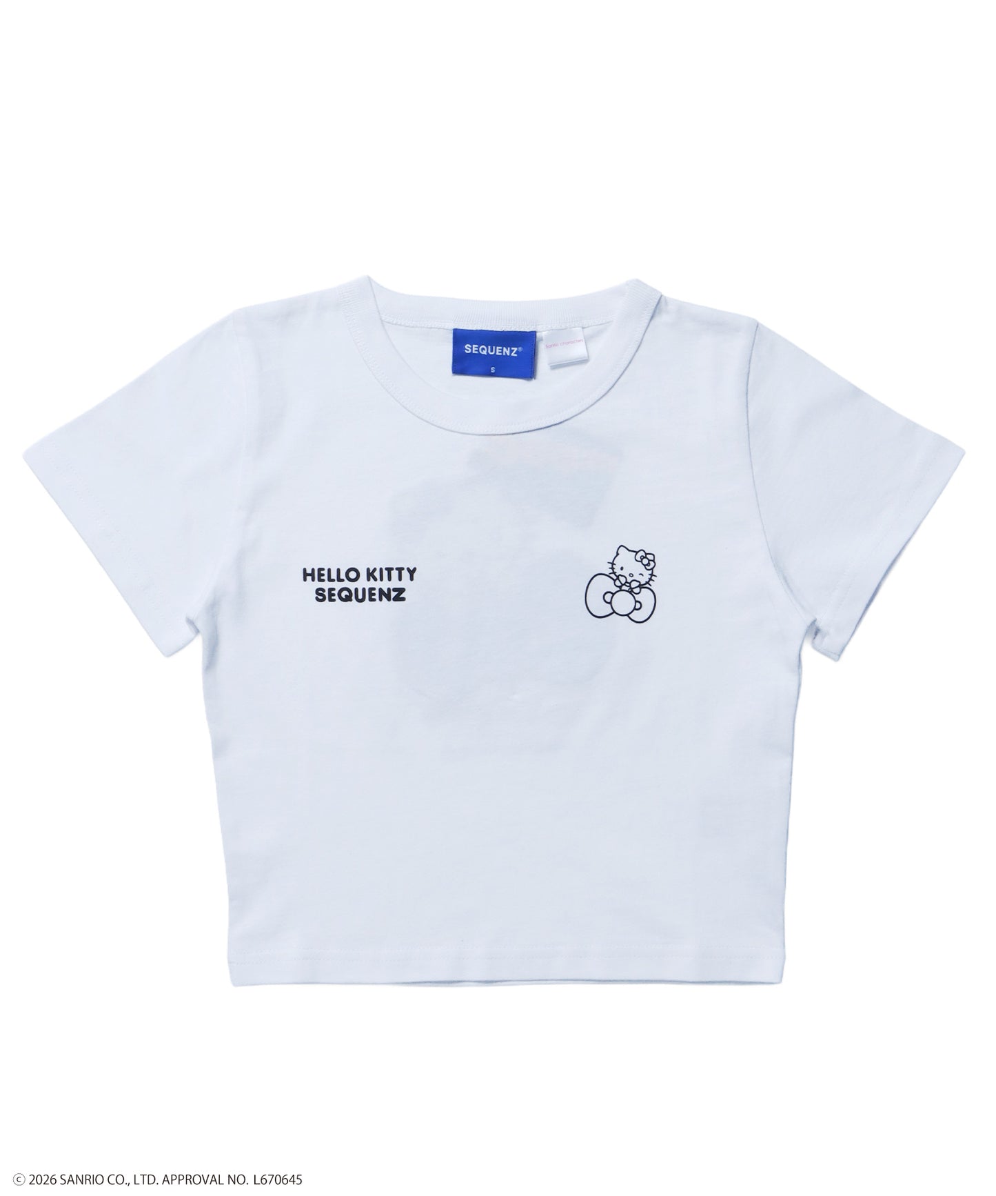 HK EMBROIDERY KITTY TEE / ハローキティ キティちゃん 半袖 クルーネック プリント ワンポイント 刺繍 ホワイト