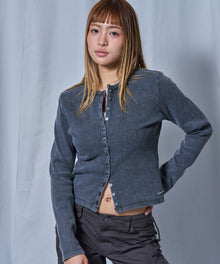 ※WEB限定 / レディースフィットカーディガン / sqnz fit cardigan ブラック
