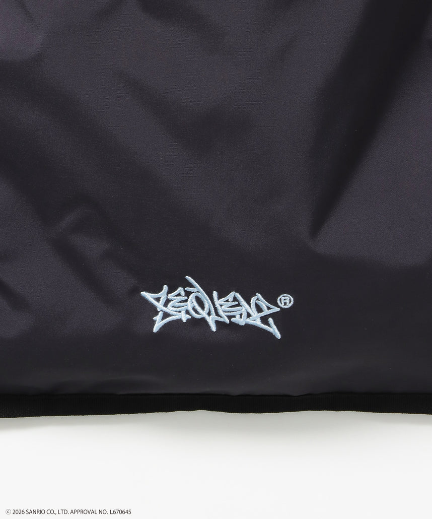 HK KITTY DAILY KNAPSACK / ナップサック バック 雑貨 ２WAY プリント リバーシブル ユニセックス ブラック